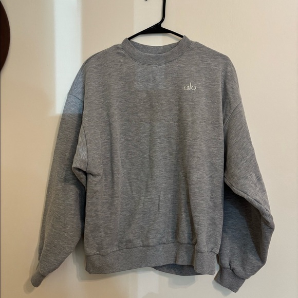 ALO Yoga Tops - Gray Alo sweatshirt size small